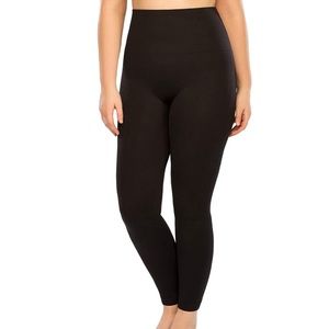 SPANX Look at Me Now Black Rib Textured Side Seam High Waist Leggings
